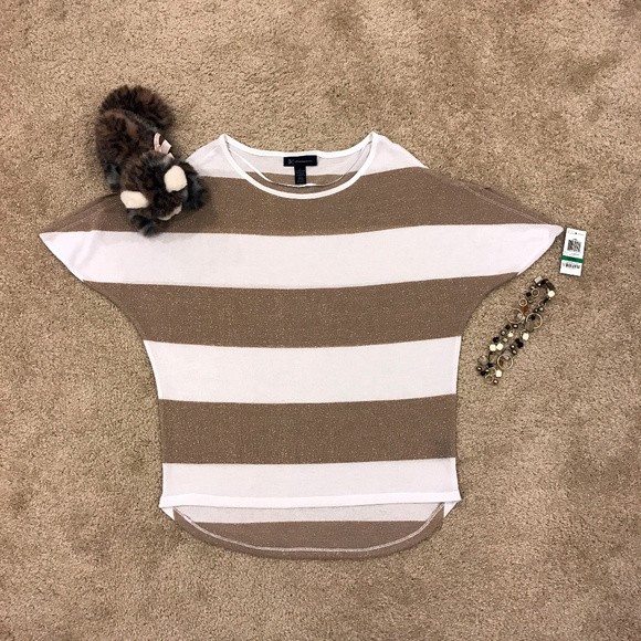 INC White/Gold Top - Picture 5 of 8